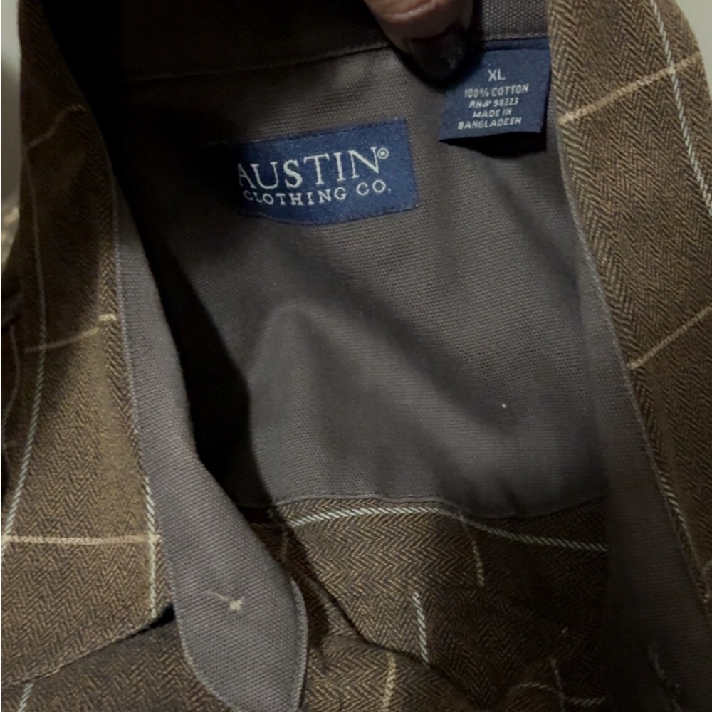 Austin Clothing Co. Brown Plaid Men's Blazer